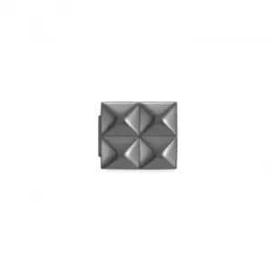 Image of Classic Glam Steel Small Pyramids Link Charm 230108/02