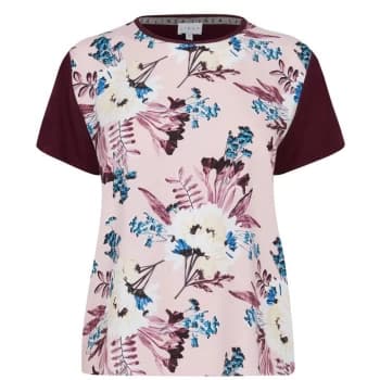 Image of Linea Short Sleeve Floral Pyjama Set - Pink