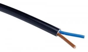 Image of Zexum 0.75mm 2 Core Black Cable Flexible 3182Y - 100 Meter
