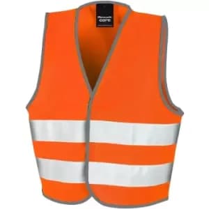 Image of SAFE-GUARD by Result Childrens/Kids Safety Vest (7-9 Years) (Hi Vis Orange) - Hi Vis Orange