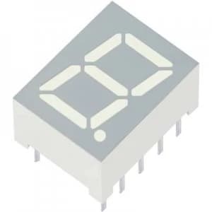 Image of Seven segment display Yellow 9.9mm 1.95 V No. of digits 1