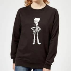 Image of Toy Story Sheriff Woody Womens Sweatshirt - Black