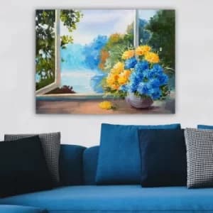 Image of 266361548_70100 Multicolor Decorative Canvas Painting
