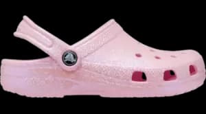 Image of Crocs Classic Glitter Clogs Kids Flamingo C12