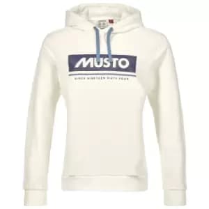 Image of Musto Womens Musto Organic Cotton Hoodie 2.0 OFF White 18