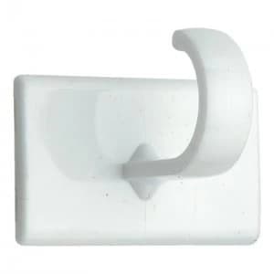 Image of Wickes Small Self Adhesive Cup Hook - White Pack of 4