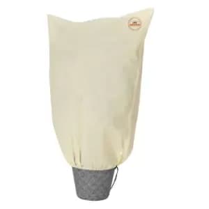 Image of Gardebruk Winter Frost Protection Zipped Fleece Hood Bag For Potted Garden Plants Beige Different Sizes 2x2,4m (de)