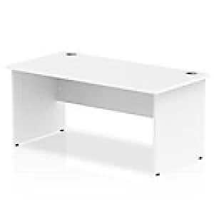 Image of Impulse Panel End 1600 Rectangle Desk White