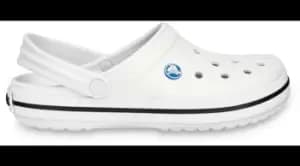 Image of Crocs Crocband Clogs Unisex White W5/M4
