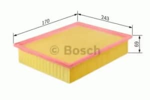 Image of Bosch 1457433098 Air Filter Insert S3098