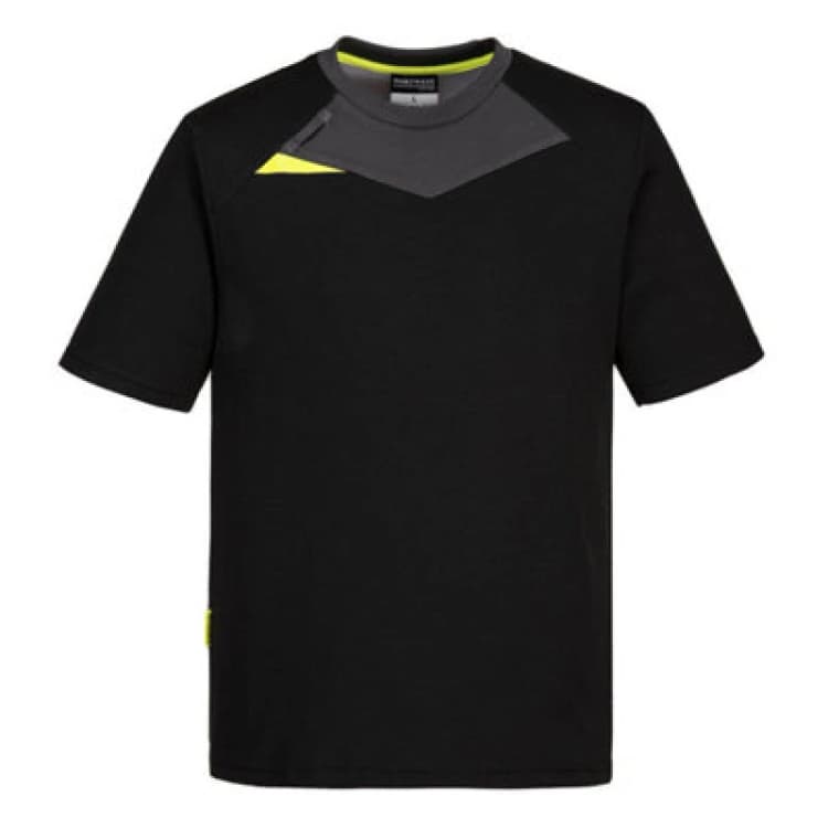 Image of Portwest DX4 Short Sleeve T Shirt DX411BKRXXXL Colour: Black