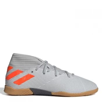 Image of adidas Nemeziz 19.3 Junior Indoor Football Trainers - Grey/Orang/Whit