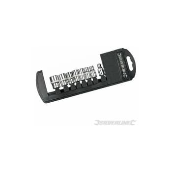Image of Silverline - Socket Set 1/4' Drive Metric 6pt 8pce -