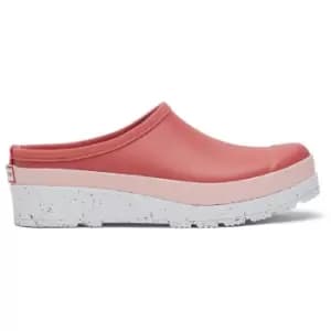 Image of Hunter Womens Play Speckle Sole Clogs Glenmore Rose/Azalea Pink 7