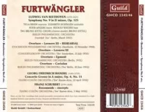 Image of Ludwig van Beethoven - Beethoven: Symphony No. 9 'Choral'/Overtures Egmont & Coriolan CD Album - Used