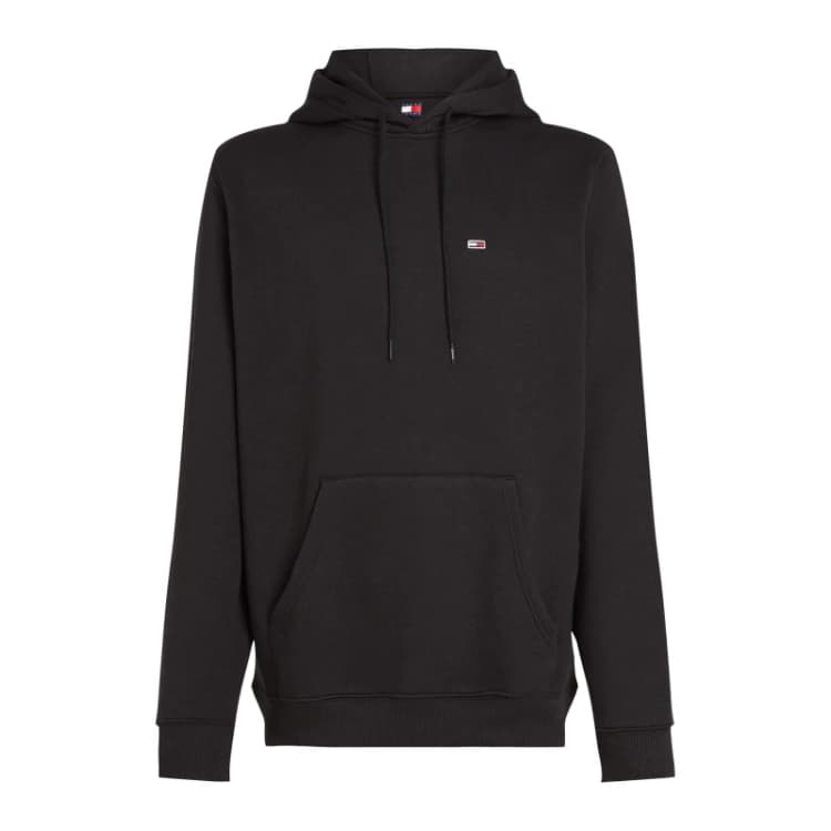 Image of Tommy Jeans Small Flag Hoodie Black male M