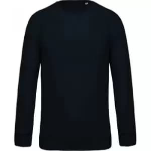 Image of Kariban Mens Organic Raglan Sweatshirt (L) (Navy)