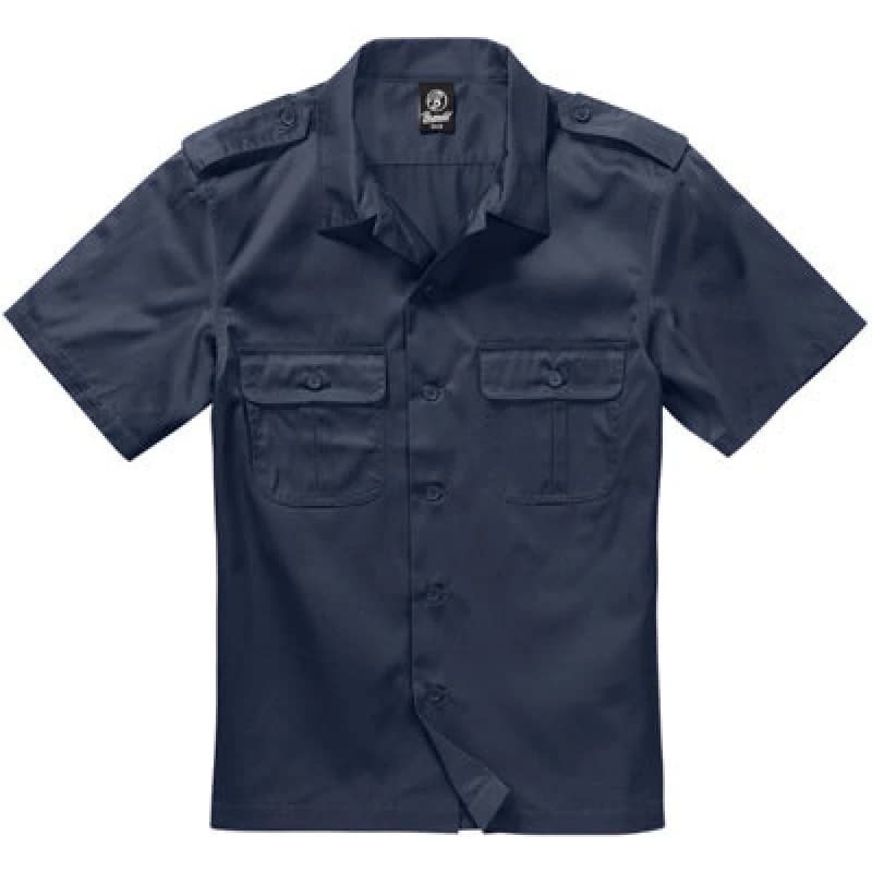 Image of Brandit Us Shirt Short Sleeve Navy Size Small