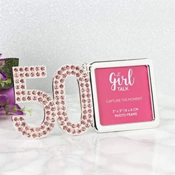 Image of 3" x 3" - Girl Talk Pink Crystal Frame - 50