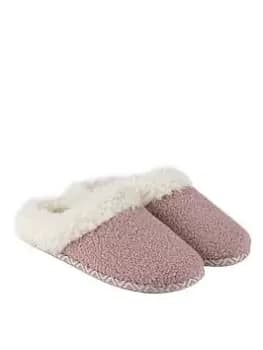 Image of TOTES Swept Back Bobble Mule - Pink, Size 6, Women