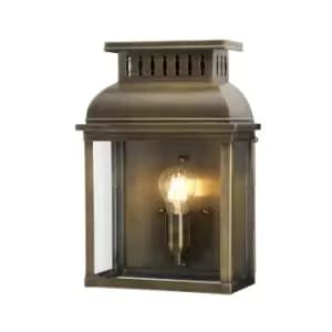 Image of Outdoor IP44 Wall Light Aged Brass LED E27 100W d02568
