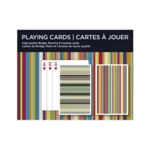Image of Stripes Bridge Doubles Card Game