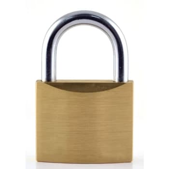 Image of Slimline Brass Key Padlocks - 50MM - Pack of 4