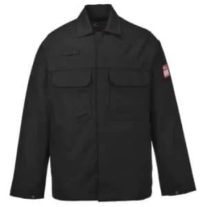 Image of Biz Weld Mens Flame Resistant Jacket Black 3XL