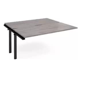 Image of Adapt add on unit single 1600mm x 1600mm - Black frame and grey oak top