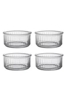 Image of Set of 4 Clear Ramekins 10cm