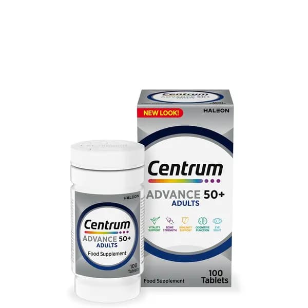 Image of Centrum Advance 50+ Multivitamins and Minerals Tablets - 100 Tablets