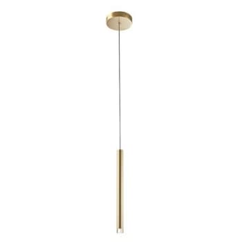 Image of Leds-c4 Grok Lighting - Grok Candle - LED Slim Ceiling Pendant Candle Satin Gold 360lm 2700K