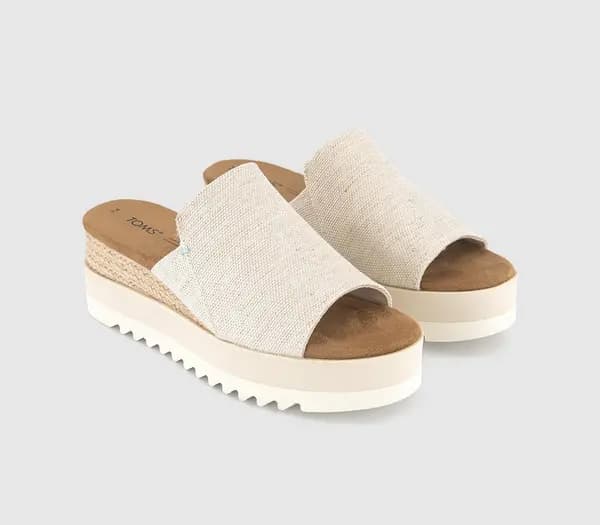 Image of TOMS Womens Diana Mules Natural Yarn Dye, 7