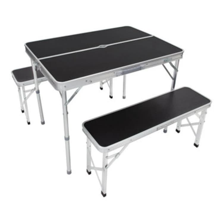 Image of Milestone Portable Camping/Picnic Outdoor Table & Bench Set 20189