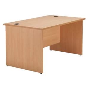 Image of Jemini Beech 1200mm Panel End Rectangular Desk KF838084