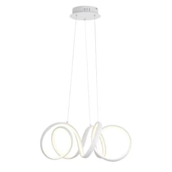 Image of Synergy LED Ceiling Pendant Textured White & White Silicone