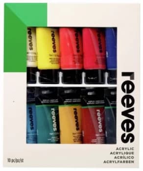 Image of Reeves Acrylic 75ml Set 10 Pieces
