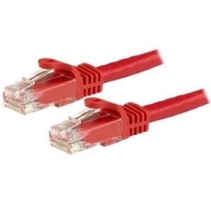 Image of StarTech Red Gigabit Snagless RJ45 UTP Cat6 Patch Cable Patch Cord 3m