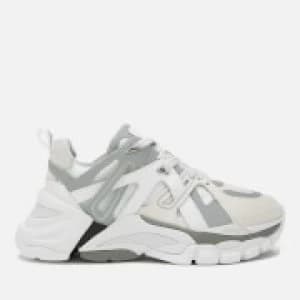 Image of Ash Womens Flash Running Style Trainers - White/Silver - UK 4