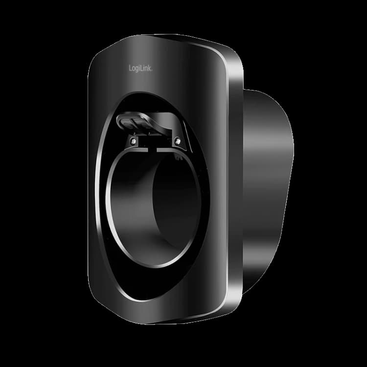 Image of LogiLink Wall Mount with cable rest for EV charging cable. w/ lock. pl