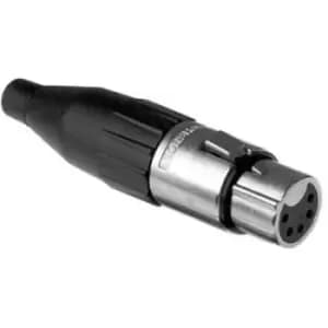Image of Amphenol Sine/tuchel Ac5F Socket, Xlr, Nickel, 5Pole