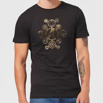 Image of Marvel Avengers Infinity War Icon T-Shirt - Black - 4XL - Black