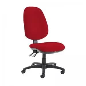 Image of Jota extra high back operator chair with no arms - Panama Red