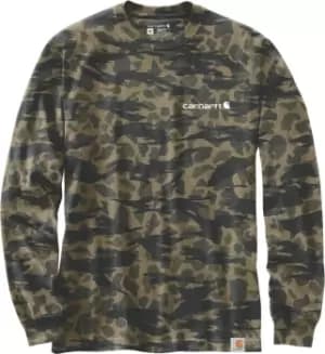 Image of Carhartt Workwear Graphic Longsleeve Shirt, multicolored, Size XL, multicolored, Size XL