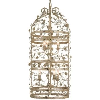 Image of Linea Verdace Lighting - Linea Verdace Michelan 6 Light Wire Frame Pendant Ceiling Light Cream