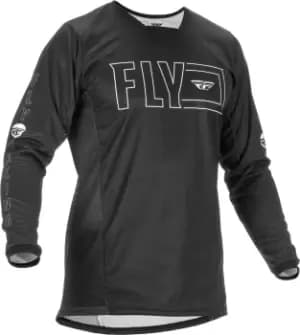 Image of FLY Racing Kinetic Fuel Jersey Black White L