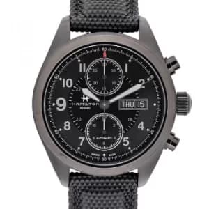 Image of Khaki Field Automatic Black Dial Black PVD Stainless Steel Mens Watch