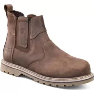 Image of Apache Crater Crazy Horse Safety Dealer Boots Brown Size 10