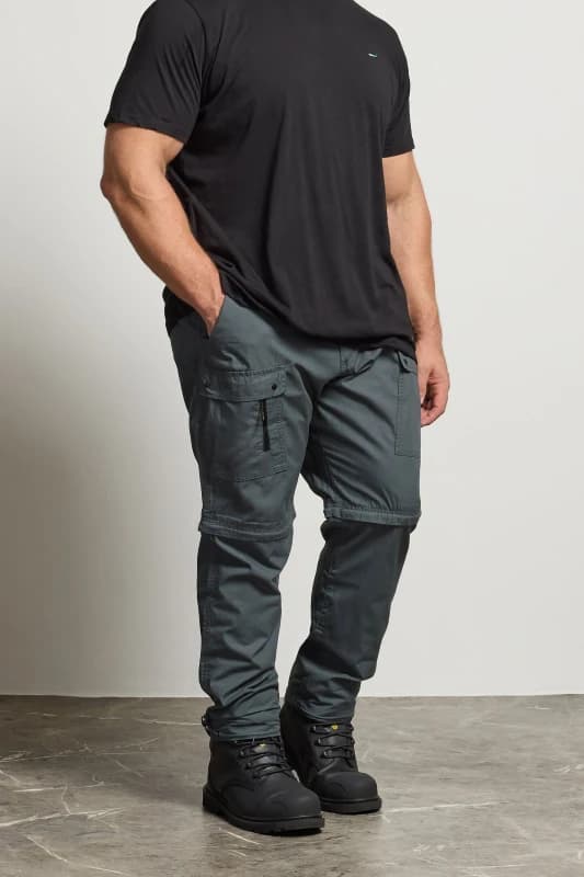 Image of BadRhino BadRhino Men Zip Off Trekking Trousers in Grey Size: 44S Grey 44S Male 5063589190567