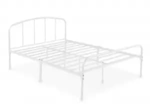 Image of LPD Milton 4ft Small Double White Metal Bed Frame